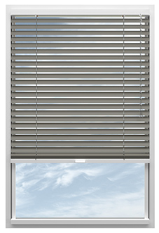Purity, Satin Warm Grey - Stick Fit Venetian Blind
